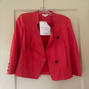 Helmut Lang Red Blazer Professional Suit Jacket